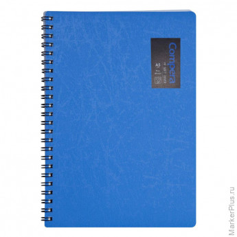 Блокнот на пружине А5, лин, 50 л Comix Compera Original, C7003 BU синий