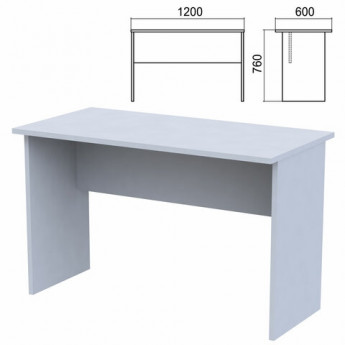 Стол письменный 'Арго' (ш1200*г600*в760 мм), серый, А-002.60, ш/к35669