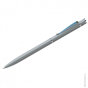 Ручка шариковая "Golden Classic" синяя, 0,7мм, корпус серый/хром, поворотная, пластик.футляр