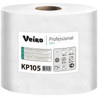 Полотенца бумажные VEIRO Professional Basic с ЦВ, 1сл, 300м/рул, цвет натуральный 6 шт/в уп