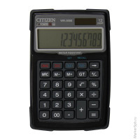 Калькулятор водонепроницаемый WR-3000 12 разрядов, двойное питание, 106*152*38 мм, серый