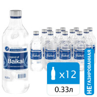 Вода негазированная питьевая LEGEND OF BAIKAL 0,33 л, стеклянная бутылка, УТ-00000821 Вода негазированная питьевая LEGEND OF BAIKAL 0,33 л, стеклянная бутылка, УТ-00000821