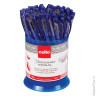 Ручка шариковая масляная CELLO "Slimo Grip", корпус прозрачный, толщина письма 0,7 мм, резиновый держатель, синяя, 305092020