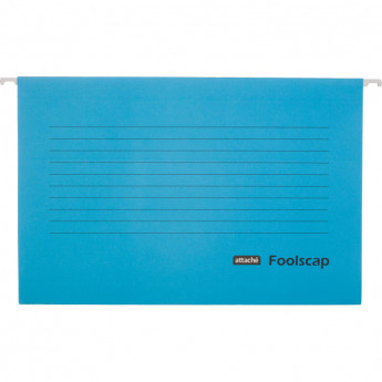 Папка подвесная Attache Foolscap, картон синий, до 200л., 5шт/уп, комплект 5 шт