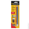 Набор BRAUBERG: 2 карандаша, стирательная резинка, точилка, в блистере, 180338 5 шт/в уп