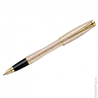 Ручка-роллер "Urban Premium Golden Pearl GT" черная, 0,8мм, подар.уп.