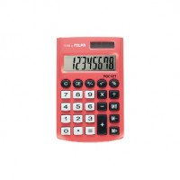 Калькулятор Milan 8-разряд, в чехле, двойное питание, розовый 150908RBL