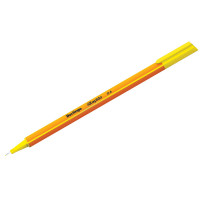 Ручка капиллярная Berlingo "Rapido" желтая, 0,4мм, трехгранная 12 шт/в уп