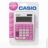 Калькулятор CASIO настольный MS-20NC-PK-S, 12 разрядов, двойное питание, 150х105 мм, блистер, белый/