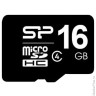 Карта памяти micro SDHC, 16 GB, SILICON POWER, скорость передачи данных 4 Мб/сек (class 4), SP016GBS