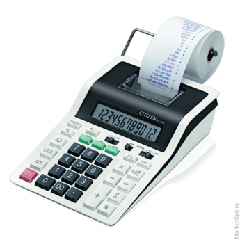 Калькулятор CITIZEN печатающий CX-32N, 12 разрядов, 226х147 мм (бумажный ролик 110364, картридж 2501