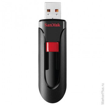 Флэш-диск 16 GB, SANDISK Cruzer Glide, USB 2.0, черный, SDCZ60-016G-B35