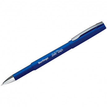 Ручка гелевая Berlingo "Silk touch", синяя, 0,5мм, грип 12 шт/в уп