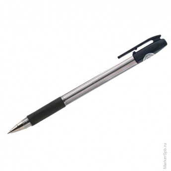 Ручка шариковая 'BPS', черная, 0,5мм, грип, 12 шт/в уп