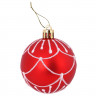 Шары ёлочные 16 шт., 6 см, "Русская Зима", пластик, цвет: красный/белый, ЗОЛОТАЯ СКАЗКА, 591984