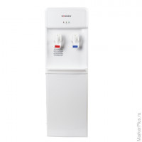 Кулер для воды SONNEN FS-01, напольный, нагрев/электронное охлаждение, 2 крана, белый, 452419