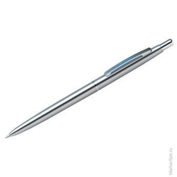 Ручка шариковая "Golden Prestige" синяя, 0,7мм, корпус хром, автоматическая, пластик.футляр 2 шт/в уп