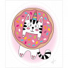 Набор для мыловарения ТРИ СОВЫ 'Котик в пончике', 1 мыло с картинкой, картонная коробка