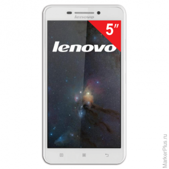 Смартфон LENOVO A5000, 5", 2 SIM, 3G, 2/8 Мп, 8 Гб, microSD, белый, пластик, P0SE0010RU