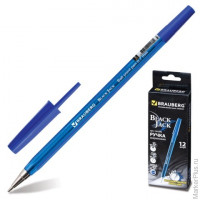Ручка шариковая BRAUBERG "Black Jack", корпус тонир. синий, 0,7 мм, синяя, 141296