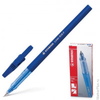 Ручка шариковая STABILO "Liner", корпус синий, толщина письма 0,3 мм, синяя, 808/41