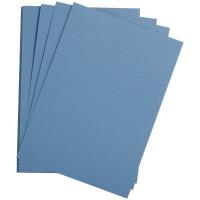 Цветная бумага 500*650мм., Clairefontaine 'Etival color', 24л., 160г/м2, королевский синий, легкое зерно, хлопок