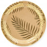 Набор тарелок (7''/18 см) Золотые листья, Крафт, 6 шт., 6225070