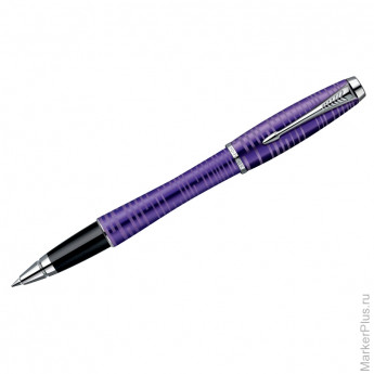 Ручка-роллер "Urban Premium Amethyst Pearl CT" черная, 0,8мм, подар.уп.