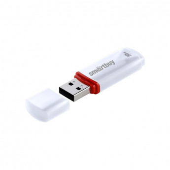 Накопитель Smartbuy Crown, 32Gb, USB 2.0, бел, SB32GBCRW-W
