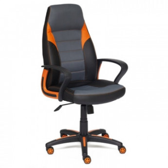 Кресло игровое UT_Echair Кресло IMPREZA к/з,ткань,чер/сер/ор 36-6/12/14-43