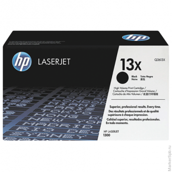 Картридж лазерный HP (Q2613X) LaserJet 1300/1300N, №13X, оригинальный, ресурс 4000 стр.