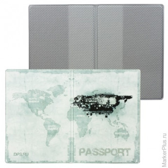 Обложка для паспорта "Твой стиль - Гранж", вертикальная, кожзаменитель, "ДПС", 2203.Т2