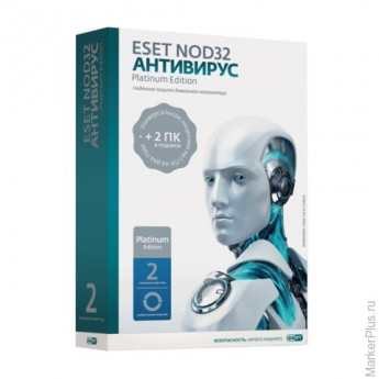 Антивирус ESET NOD32 "Platinum Edition", 3 ПК, 2 года, бокс, ENA-NS(BOX)-2-1