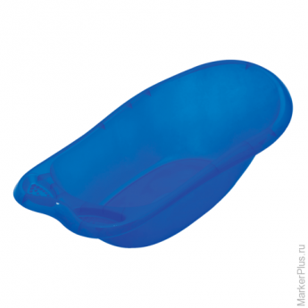 Ванночка детская "Океаник", 2 лотка для мыла, пластиковая, 21х52х86 см, синяя, IDEA, М 2592