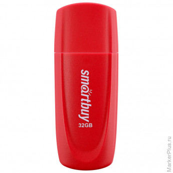Флеш-диск 32 GB SMARTBUY Scout USB 2.0, красный, SB032GB2SCR
