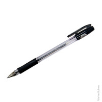 Ручка шариковая "BPS", черная, 0,7мм, грип 10 шт/в уп