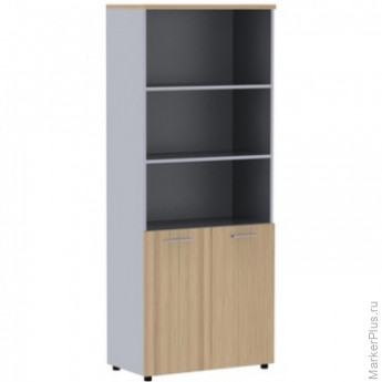 Мебель SH_Unica Шкаф полузакрытый F6H-01 (351867) бук/серый Мебель SH_Unica Шкаф полузакрытый F6H-01 (351867) бук/серый