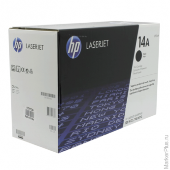 Картридж лазерный HP (CF214A) LaserJet Enterprise M725/M712, оригинальный, ресурс 10000 стр.