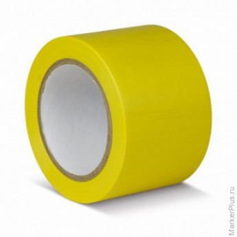 Лента для разметки ПВХ 75мм x 33м желтая (KMSG07533)