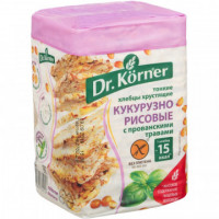 Хлебцы хрустящие Кукурузно-рисовые с прованскими травами Dr.Korner 100 гр