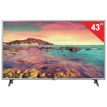Телевизор LG 43" (109,2 см), 43LK6100, LED, 1920x1080 FullHD, SmarTV, WiFi, 50 Гц, HDMI, USB, серый