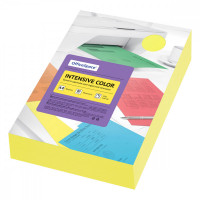 Бумага цветная OfficeSpace 'Intensive Color', А4, 80г/м2, 500л., (желтый)