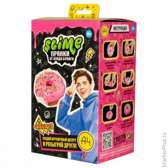 Слайм Slime Лаборатория Пранк Влад А4 "Десерт пончик"