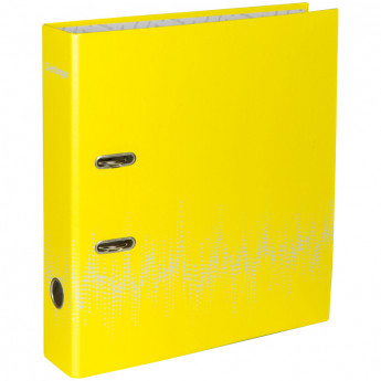 Папка-регистратор Berlingo, 70мм, ламинированная, неоновая жёлтая