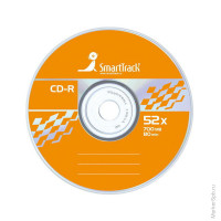 Диск CD-R 700Mb Smart Track 52x Cake Box (50шт), комплект 50 шт