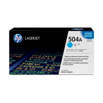 Картридж лазерный HP 504A CE251A гол. для LJ CP3525/CM3530