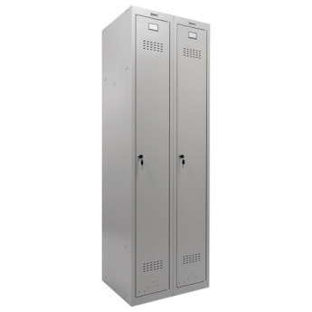 Шкаф металлический для одежды BRABIX 'LK 21-60', УСИЛЕННЫЙ, 2 секции, 1830х600х500 мм, 32 кг, 291126, S230BR402502