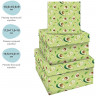 Набор квадратных коробок 3в1, MESHU 'Avocado', (19,5*19,5*11-15,5*15,5*9см)