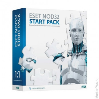 Антивирус ESET NOD32 "Start pack", базовый комплект, 1 ПК на 1 год, бокс, ASP-NS(BOX)-1-1