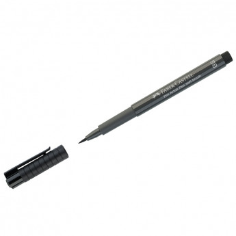 Ручка капиллярная Faber-Castell "Pitt Artist Pen Soft Brush" цвет 274 теплый серый V, кистевая